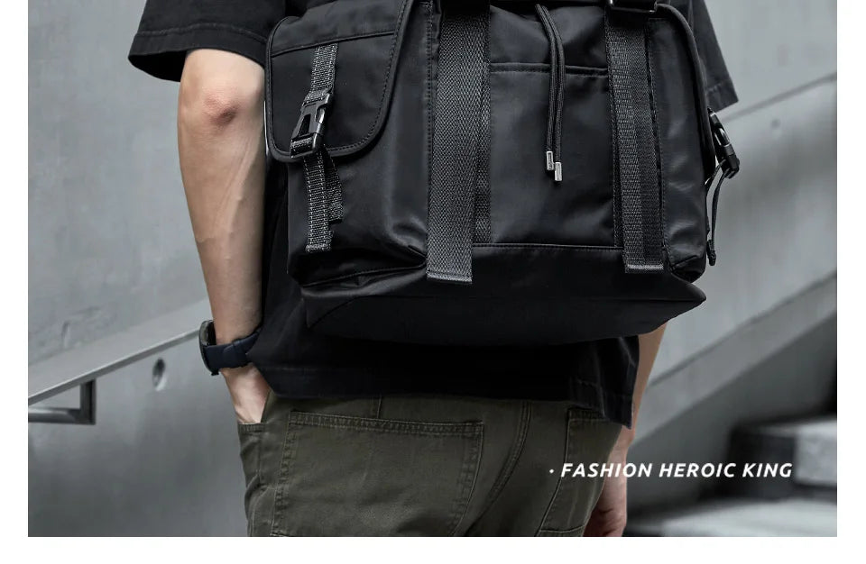 Large Capacity Laptop Backpack Travel Business Men Backpack  Oxford Waterproof With Anti-Theft Zipper Bag Fit Explorer Hiking