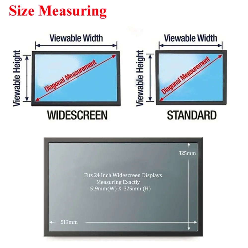 21.5 inch (477mm*268mm) Privacy Filter LCD Screen Protective film For 16:9 Widescreen Computer iMAC Laptop Notebook PC Monitors