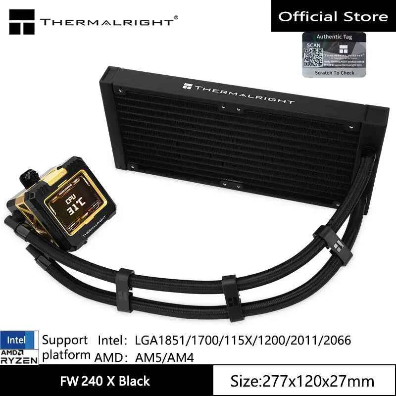 Thermalright FW 240X No fan version, All-in-one, water-cold radiator, 2.4 -inch LCD display