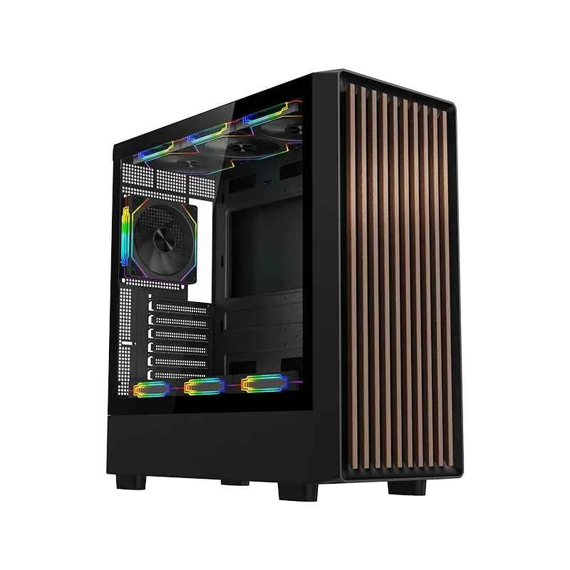 Craftsman3 Mini Pc Case Walnut Side Transparent Front Dustproof Mesh Graphics Card 270mm Cpu150mm Gaming Desktop Console Case