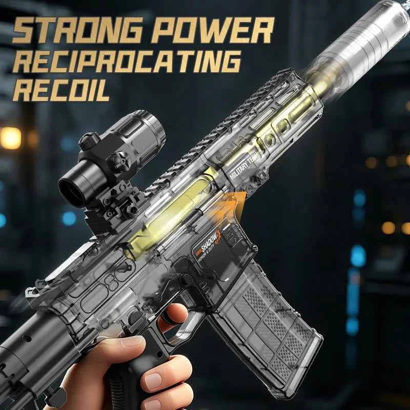 Outdoor SLR Electric Water Gun Toy 2000ml Bag Backpack High Pressure Long-range Rifle Model Water Pistol Summer Toy for Boy Gift