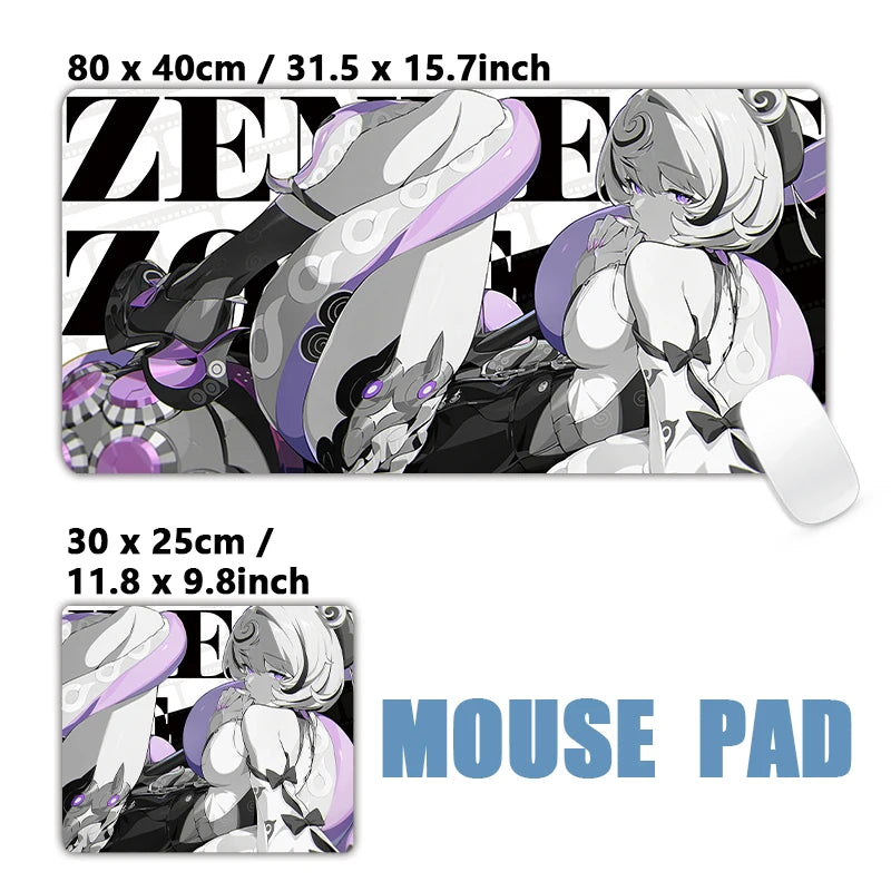 New Design Zenless Zone Zero Mouse Pad Promeia Starlight Billy Cissia XXL Large Mousepad Keyboard Pad Desk Mat Keyboard Mats