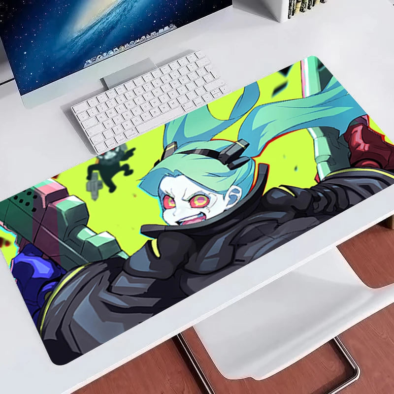 Cute cartoon Mouse Pads Rubber Extended Gamer Desk mat Large Computer Keyboard Pad C-cyberpunk Rebecca Colorful gaming mousepad