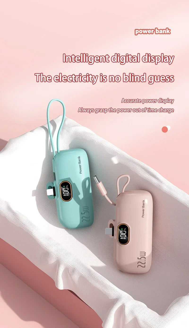 Lenovo Mini Convenient Mobile Power Bank 30000mAh Portable Fast Charging Suitable For iPhone For Samsung External Battery 2026