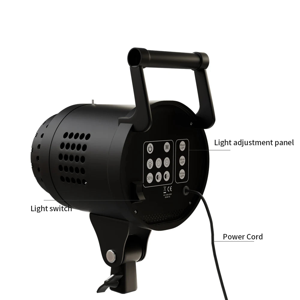 SH 115/135W LED COB Video Light Photography Lamp With Tripod Softbox Remote Control Video Light For Skit Video Photography