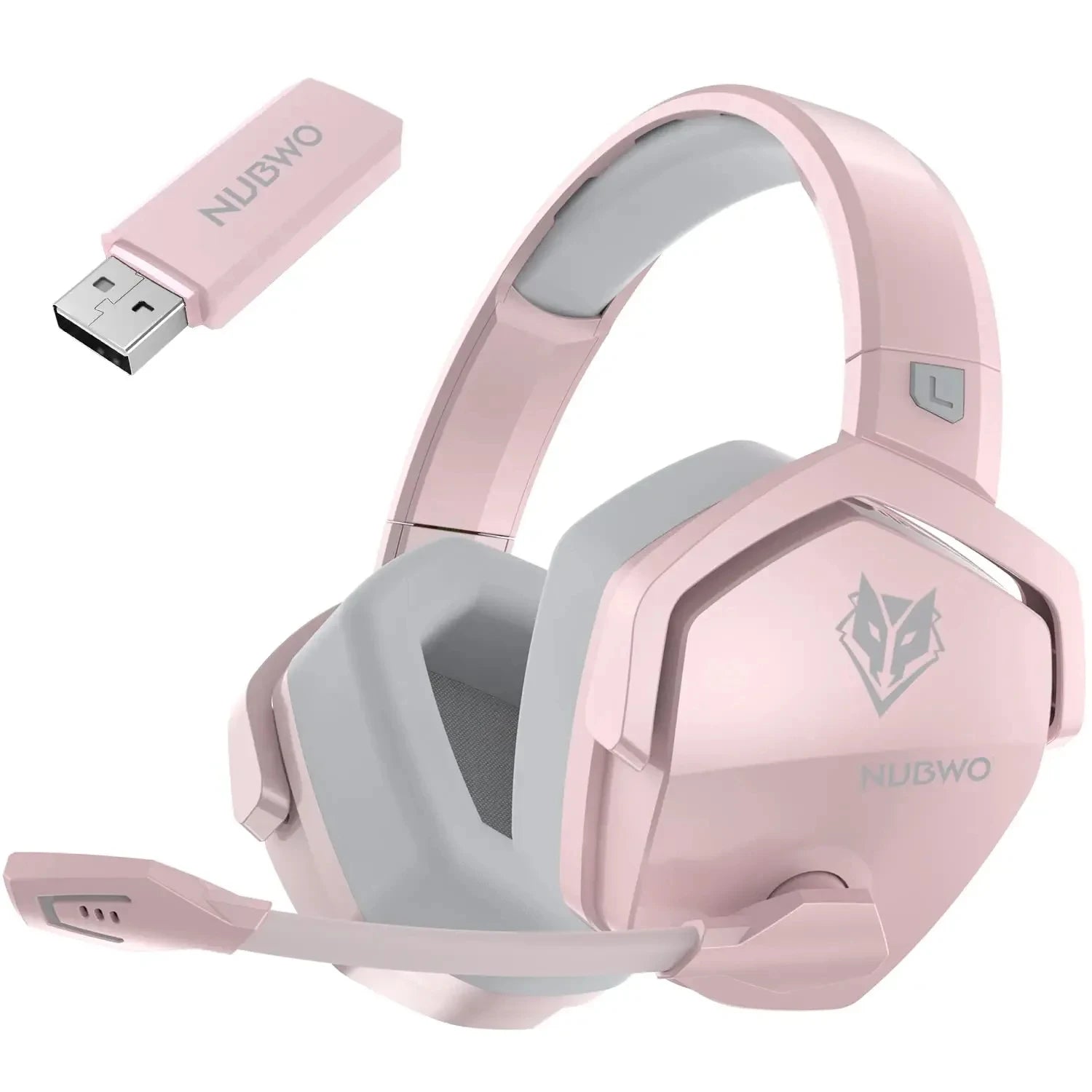 NUBWO G06 Wireless Gaming Headset – 2.4G & Bluetooth Headphones with Mic, 5ms Low Latency, 7.1 Surround Sound for PC, PS4 & PS5.