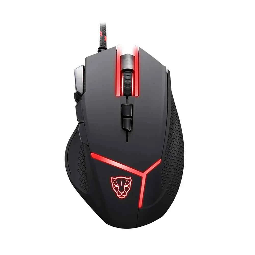 Motospeed Gaming Mouse 7 Button 4000DPI, Macro Programmable USB Wired Mice