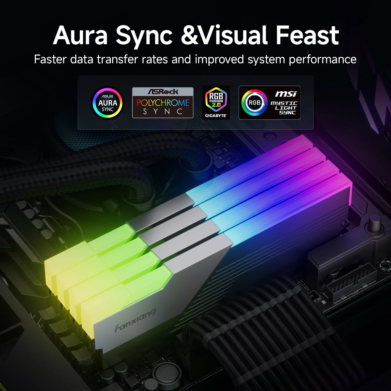 DDR5 Memory Ram RGB 32GB/64GB 6400MHz 7200MHz Desktop Non-ECC Desktop Gaming Dual Channel RAM Memory Module For PC - WinSupport Tech