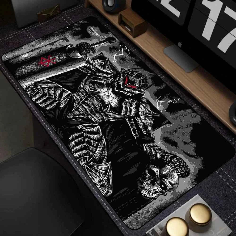 Guts sword in berserk Mouse Mat Berserk Guts Gamer Gaming Mouse Pad Computer Keyboard Accessories Laptop Mousepad Speed Deskmat