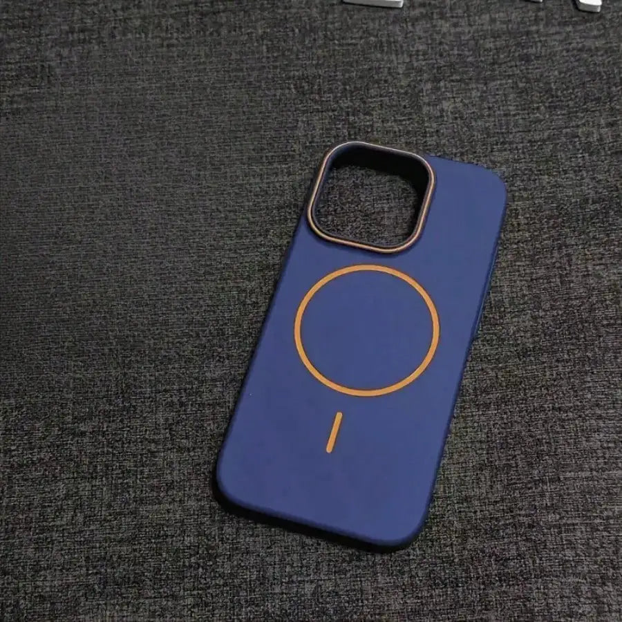 Ultra thin color blocking phone case, magnetic wireless charging, compatible with iPhone 17E, 16, 15, 14, 13 Pro Max