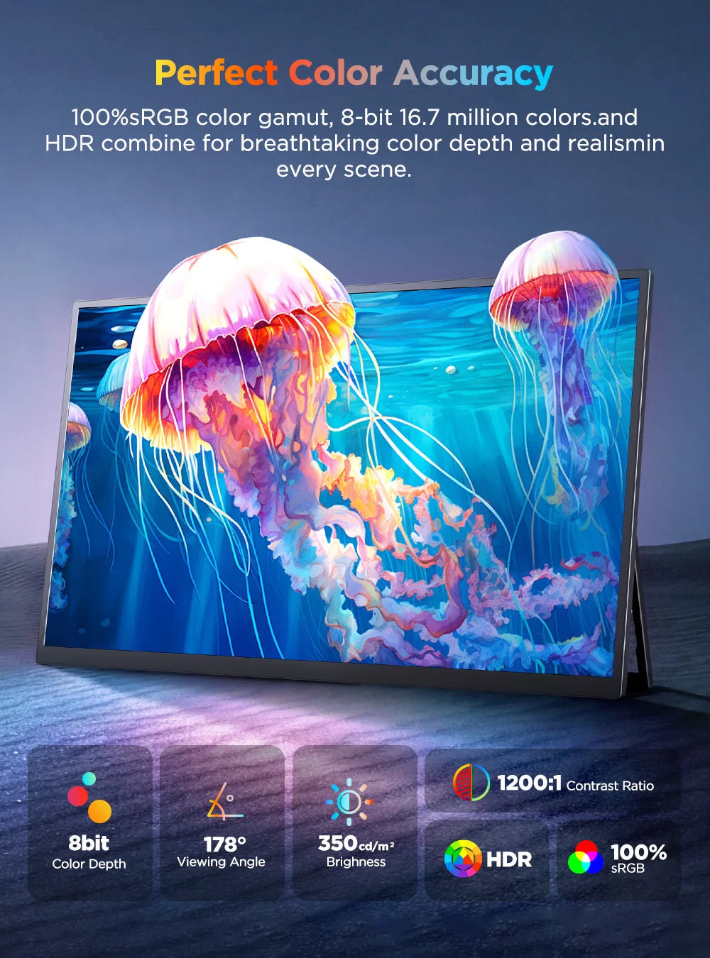 UPERFECT 4K Portable Touch Monitor 15.7