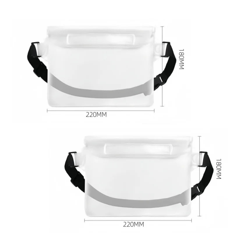 Waterproof Fanny Pack Waist Pouch Triple Zip Dry Bag Phone Passport Holder Beach Swim Kayak Water Sports Cruise Essentials 2026