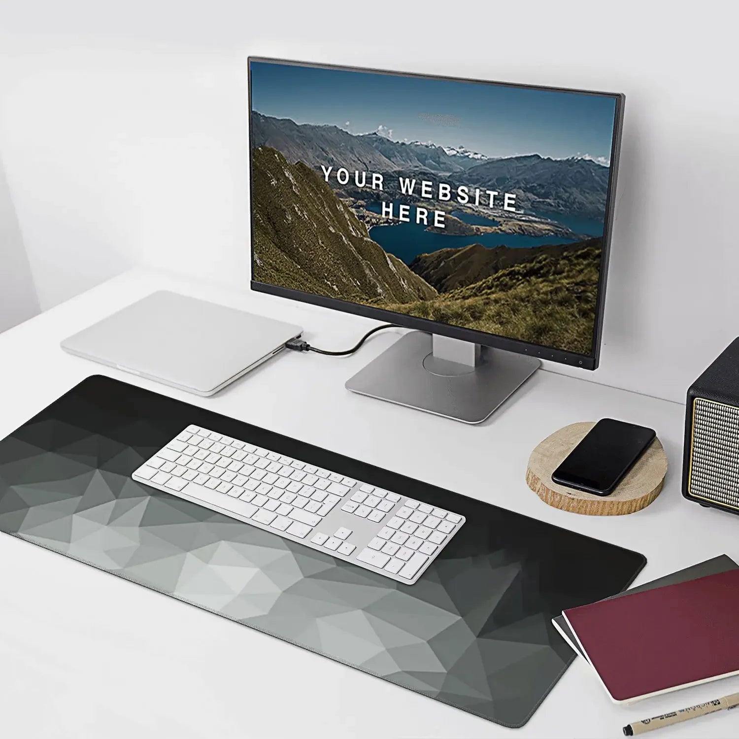 New Large Mouse Pads For Desk, Gaming Mouse Pad, Mouse Pad with Stitched Edges and Non-Slip Rubber Base, Extended And Thickened
