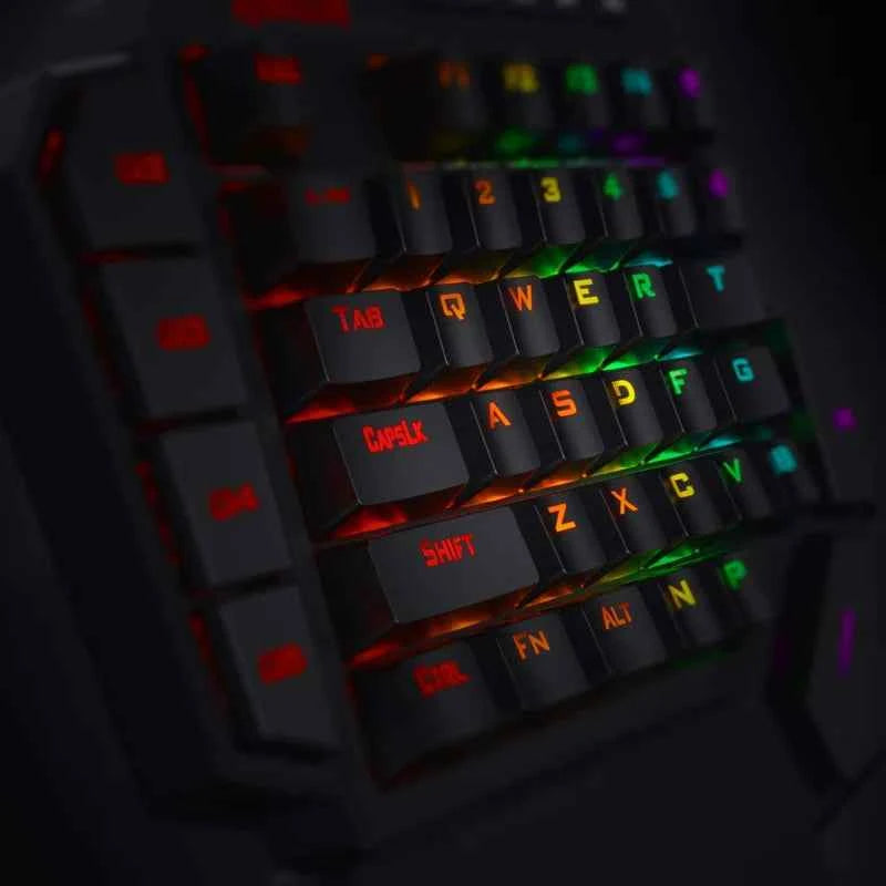 Redragon K585 DITI One-Handed RGB Mechanical Gaming Keyboard,Wrist Rest 42 Keys Type-C Professional Gaming Keypad Hot-Swappable