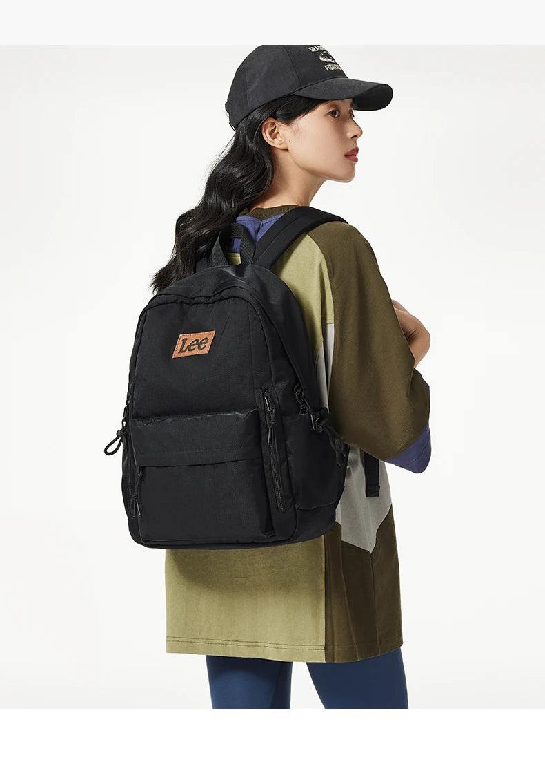 LEE Lightweight 16 Inch Laptop Backpack Women Man Oxford Middle High School Bag Large Capacity Teenage College Student Schoolbag