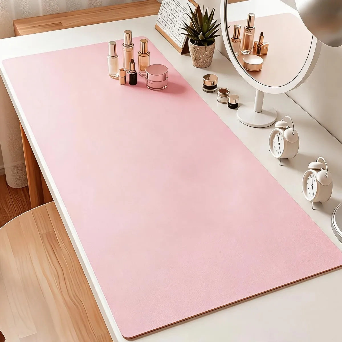 Square Mouse Pad Large Rubber Desk Pad Thick Non Slip Durable Printed Mat for Office Home Workspace