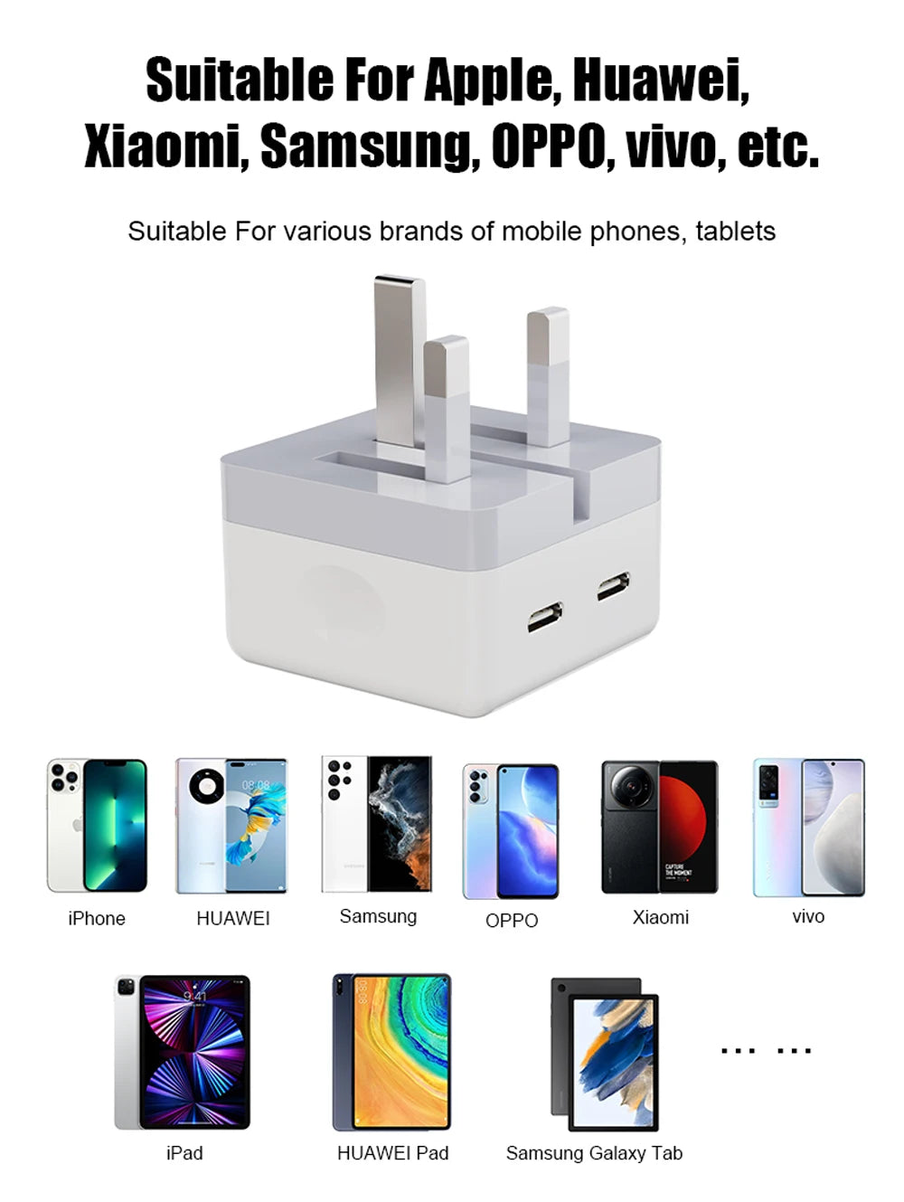 35W Dual USB C Port Fast Charger Foldable Type C Fast Wall Charger UK US Plug For iPhone 17 16 15 Pro Max 13 iPad Power Adapter