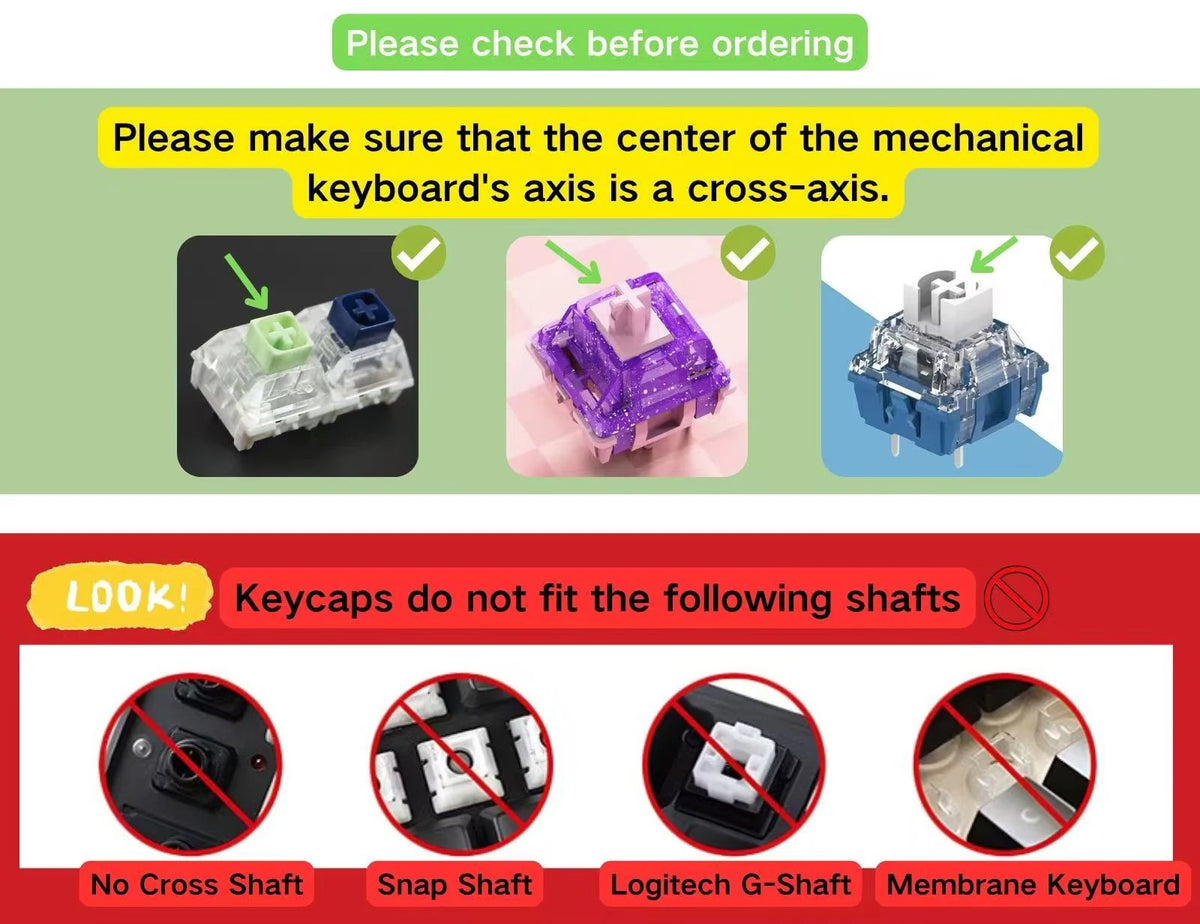 Lines Sided Shine Through Keycaps Cherry Profile Black White 97/133 Keys Customer keycaps for Mechanical Keyboard 60% 65% 75%