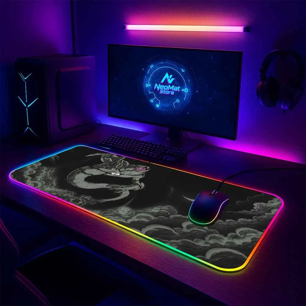 Light Up Mouse Pad with Backlight Led Loight Mousepad Pc Decoration Black Gaming Mat Pc Carpet 1200x600 Rgb Deskmat 1000x500