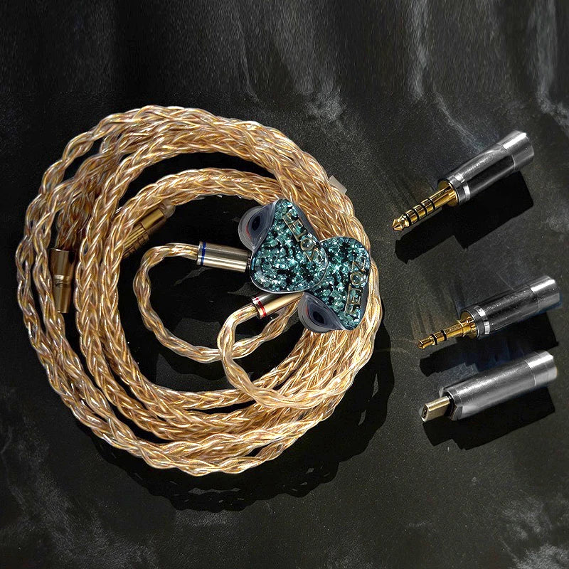 FETOZ 1DD+2BA+2EST Electrostatic Headphones Hybrid 2Pin0.78mm Audiophile In-ear Earphone 3.5mm/4.4mm/typec HiFi Wired Headphones