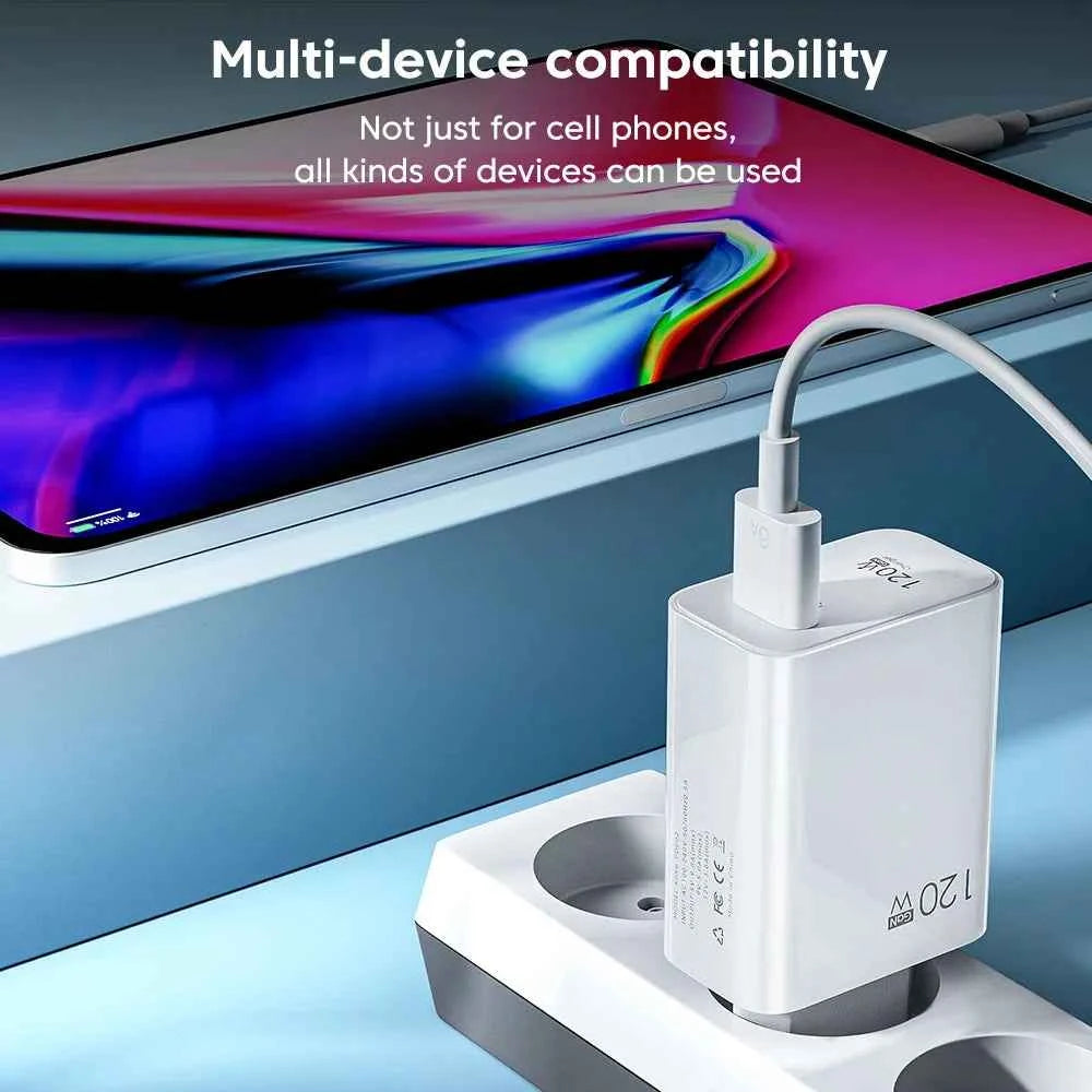 65W GaN Fast Charger PD 3.0 USB C Wall Charger Block For Phone For iPhone 16 Samsung S24 Ultra Xiaomi Huawei iPad EU US UK Plug