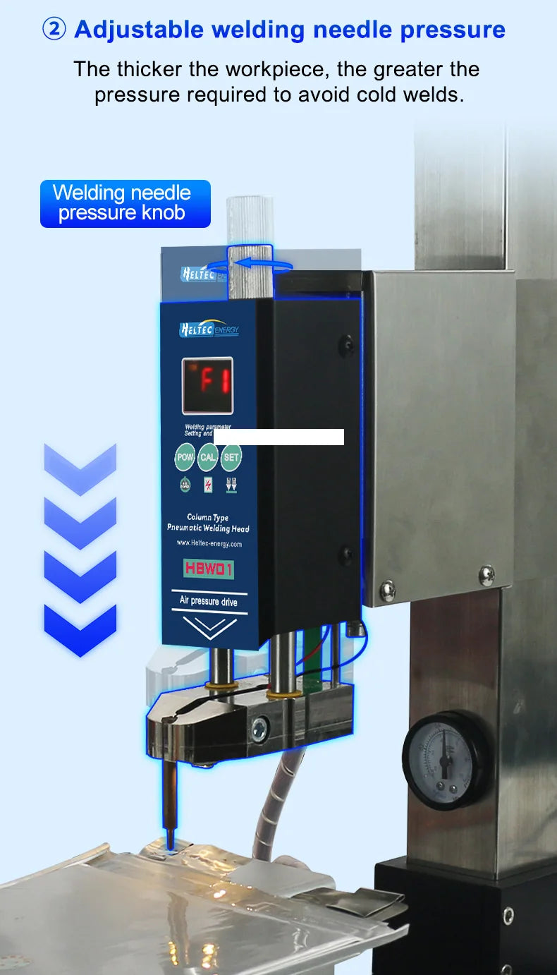 Heltec 21KW 36KW 42KW Capacitor Storage Battery Spot Welding Machine/Portable Small Spot Welder LED Display 0.5mm Thickness