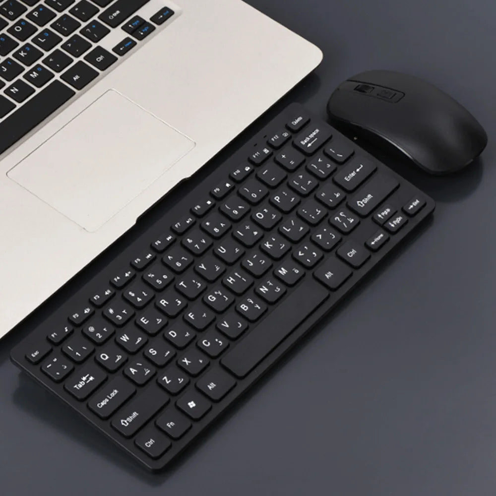 2026 Hot Arabic Keyboard Wireless Mouse For Game PC Player TV Arabic Keyboard and Mouse Set 78Keys Gameing Keyboard Dropshipping