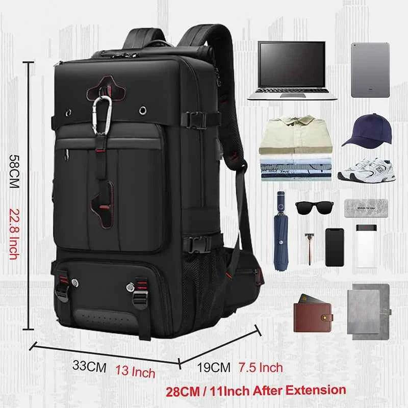 SWISS MILITARY Men's Travel Backpack Multifunctional Waterproof Laptop Bag Outdoors Climbing Luggage Bag Sport Backpack Mochila