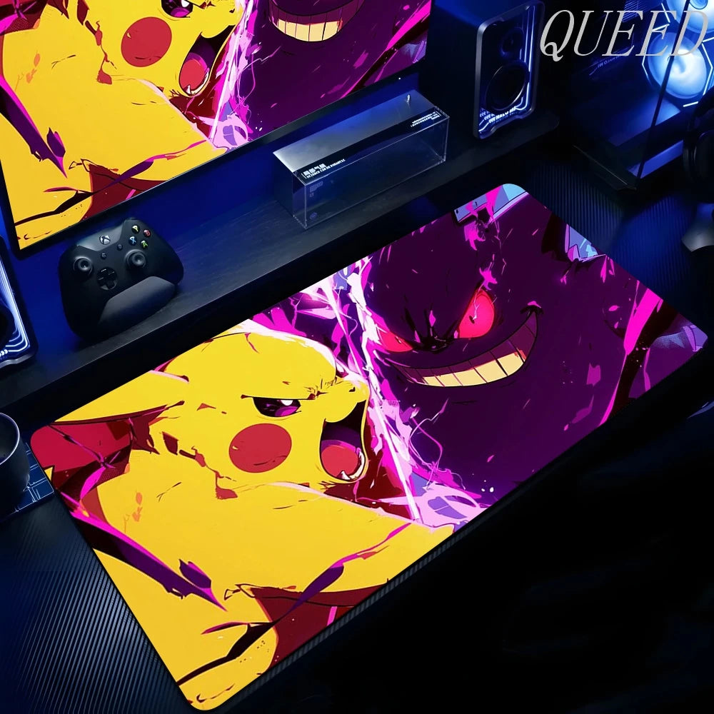 Anime P-Pokemons Xxl Mousepad Kawaii G-gengar Mouse Pad Gaming Accessories Computer Mouse Pads Keyboard Gamer Non-slip Desk Mat