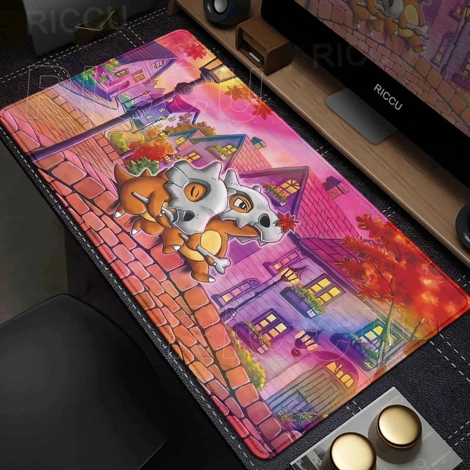 Kawaii Cubone Large Mouse Pad Gamer XXL Pc Keyboard Mouse Mat Tapis Souris Gaming HD P-Pokemons Rubber Mousepad Desk Accessories