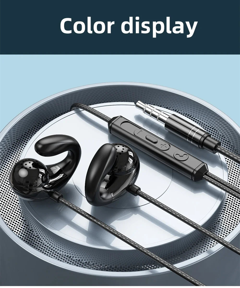 Type C Over-ear Wired Headphones With 3.5mm Ear Clips Non-inferior Earphones Wireless Control With Microphone Limited Editio