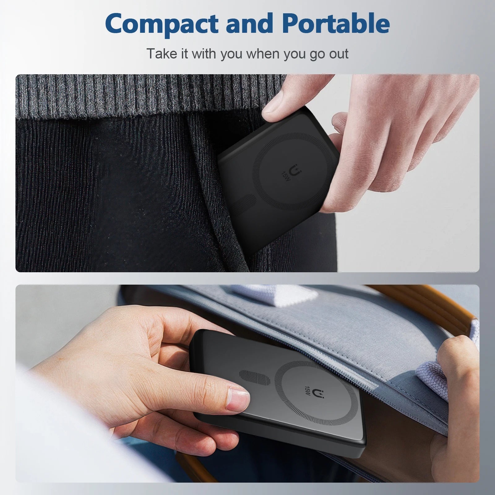 Fast Wireless Charger Stand 15W Foldable 3 in 1 Fast Charging Station Dock for iPhone 17 16 15 14 Pro Max Apple Watch Airpods