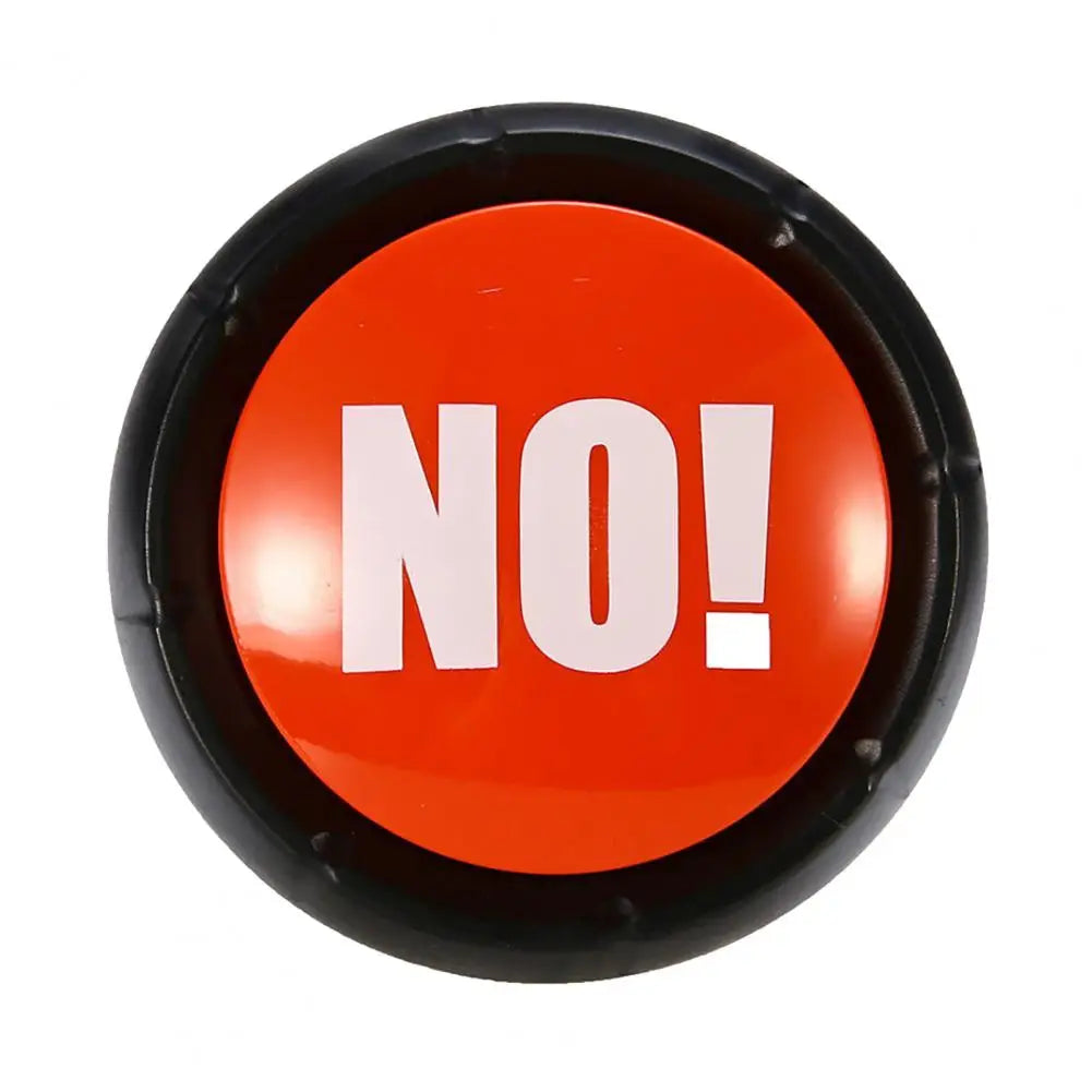 Funny Talking Button No Sorry Yes Sound Party Button Bullshit Maybe Toys Home Office Party Gag Funny Toy For new Vocal toys