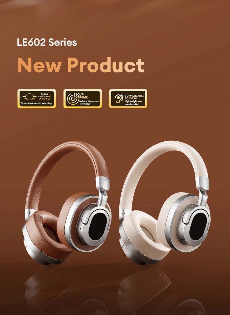 Lenovo LE602 Bluetooth 6.0 Earphones HD Call ENC Noise Reduction Headset HiFi Sound Wireless Ultra Low Latency Gaming Headphones