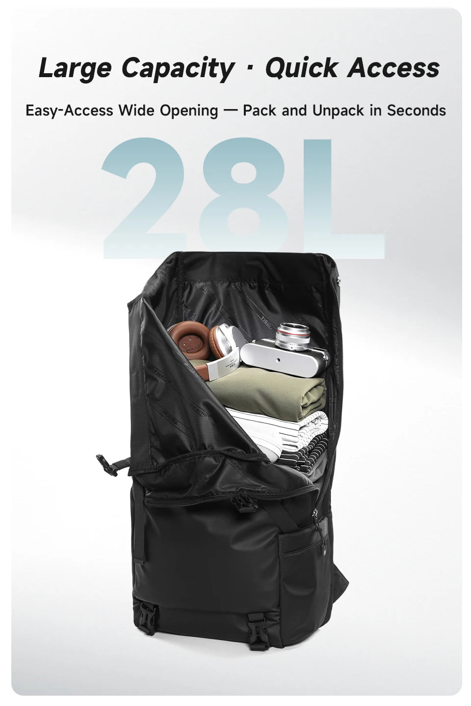 Tigernu Men Fashion Backpack For 14-15.6 inch Laptop Expanded Capacity Urban Travelling School Backpack Daily Splashproof Bag