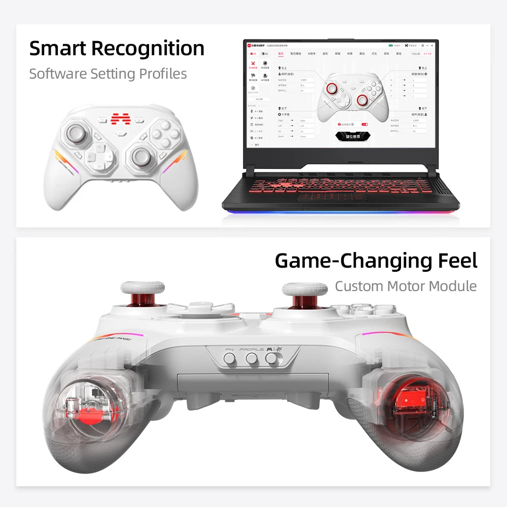 BEITONG PanGu Gamepad Customizable Modular Controller Wireless Bluetooth Gaming Controller for PC/NS2/Mobile/Steam