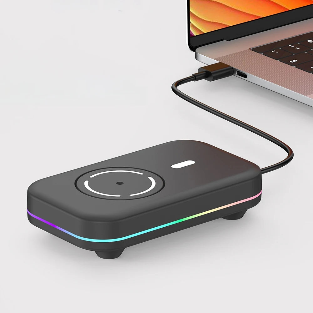 Undetectable Mouse Mover Jiggler 4 Modes Mouse Wiggler with Adjustable Interval Timer ON/Off Switch RGB Lights Keeps PC Active