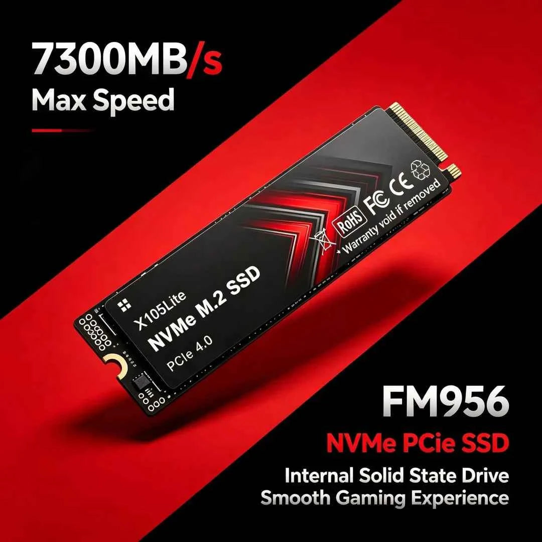 S303 M.2 2280 PCIe4.0 X4 NVMe SSD,7400MB/s TLC 3D NAND,500GB/1TB/2TB/4TB Gaming SSD for PS5, Laptop & Desktop PC Upgrade