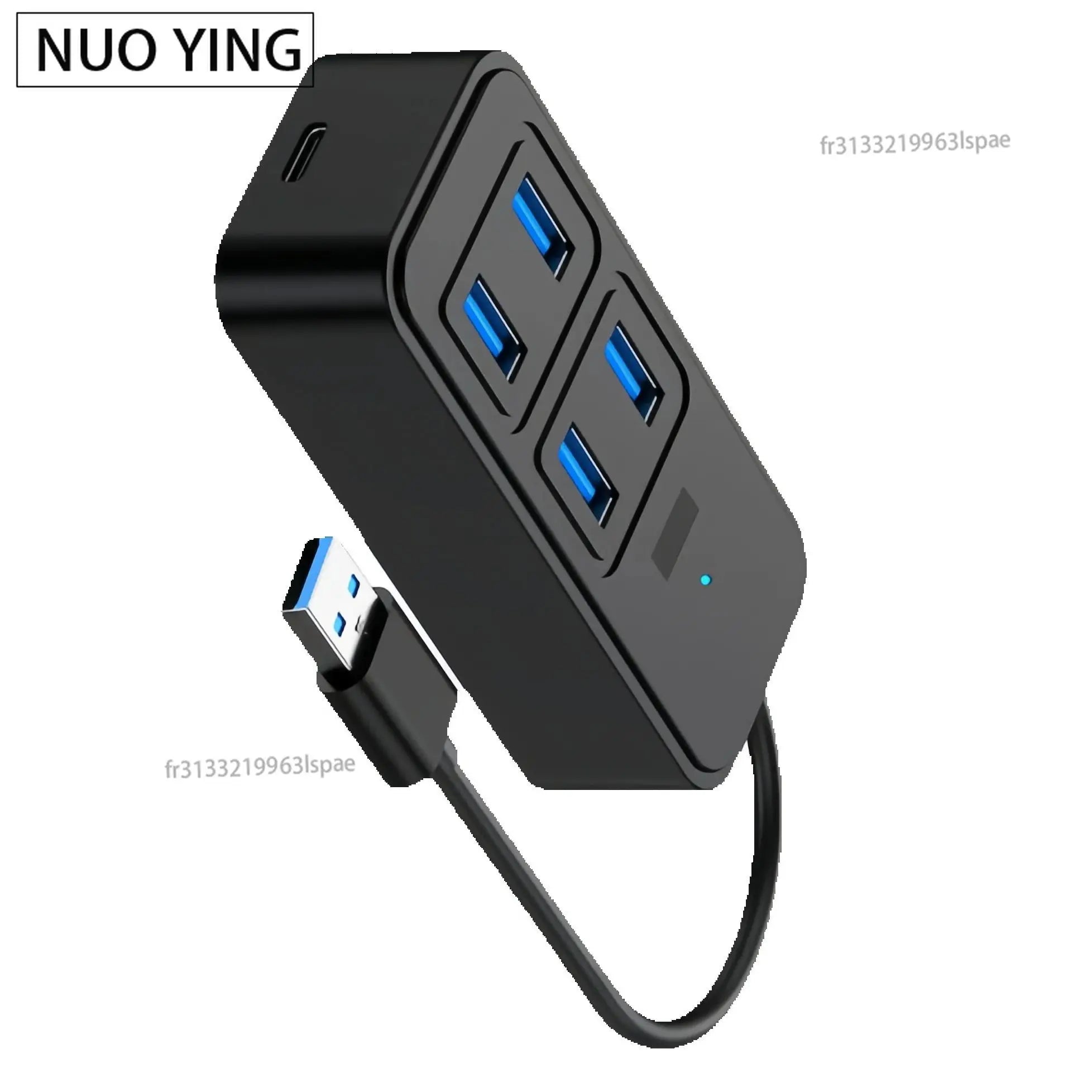 Type-C to 4x USB 3.0 Hub High Speed Adapter for Laptop, Hard Drive and More