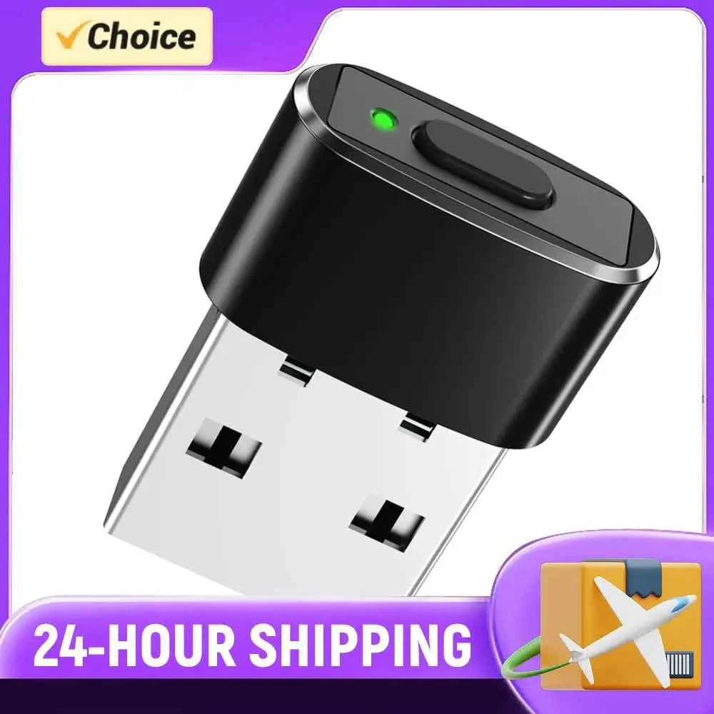 Mini Mouse Mover Jiggler ON/Off Button USB Automatic Move Cursor Shaker Undetectable Plug and Play Keeps Awake for Computer