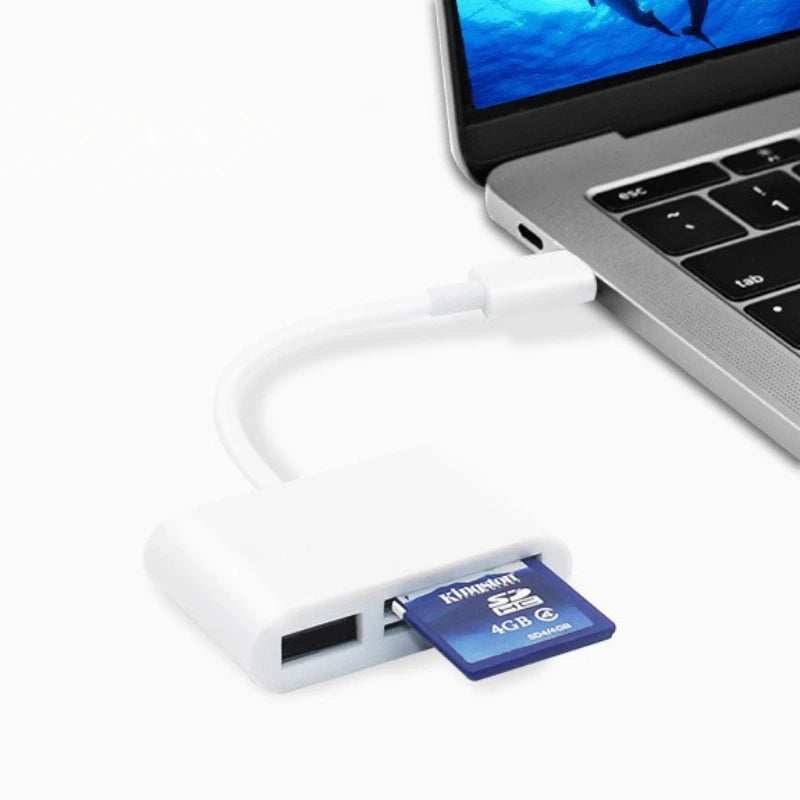 Type-C 3-in-1 Card Reader