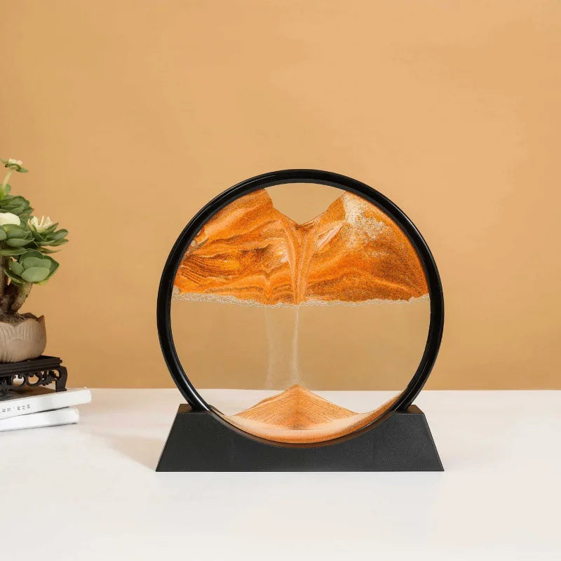Flowing Sand Painting Living Room Foyer Art Dynamic Decoration Office Desktop Decoration Home 3D Flowing Sand Decoration