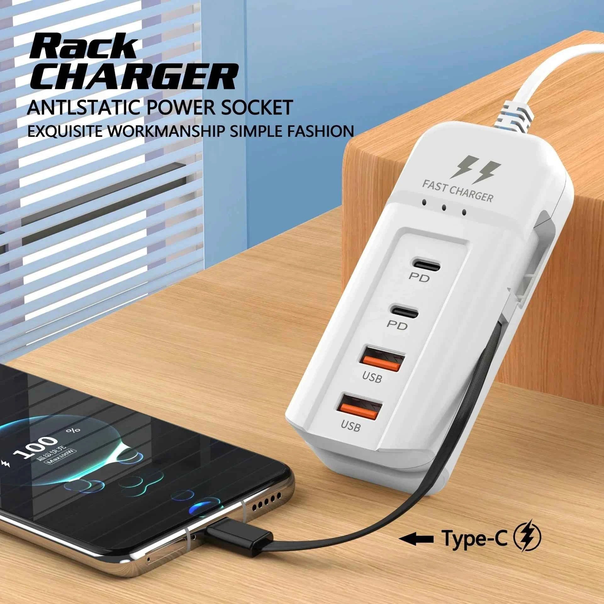 USB Charger PD Type C Fast Charge Quick Wall Chargers Multiport USB Hub Adapter Mobile Phone EU/US Plug USB Type C Quick Charger phone charger