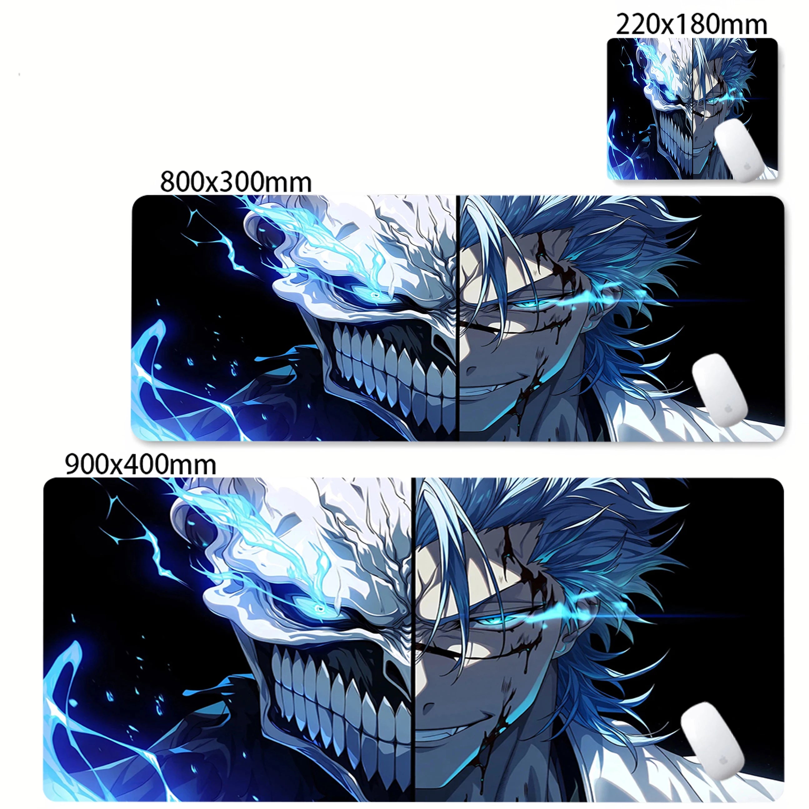 Bleach Kurosaki Ichigo Anime Mouse Pad Pc Gamer Accessories Desk Mats Rubber Carpet Mousepad Office Table Pads Gaming Mouse Mats