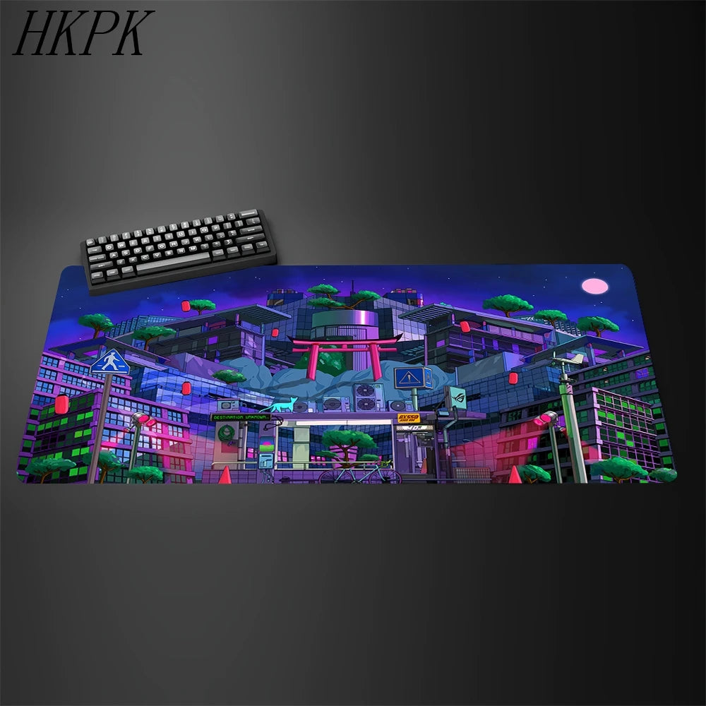 Gamer Mouse Pad Cartoon Asus Deskmat Gaming Mousepad Desk Protector Pc Accessories Mats Kawaii Anime Extended Mause Pads