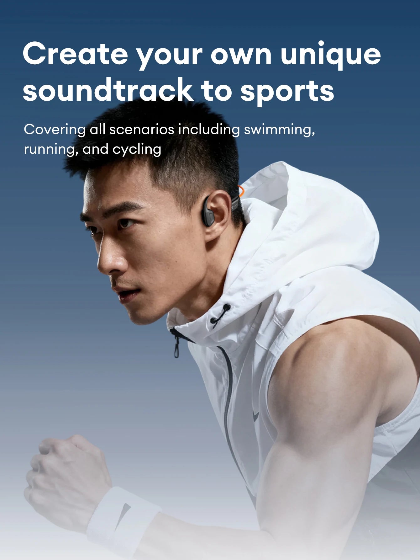 Lenovo S106 IPX8 Waterproof Bone Conduction Earphone Bluetooth 6.0 Headphone MP3 Built-in 32GB Memory Wireless Sport Headset Mic