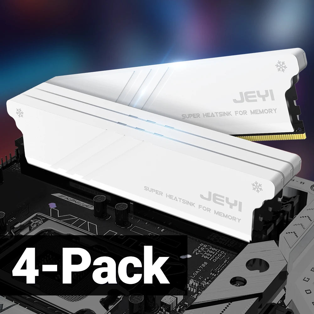 JEYI DIY Memory RAM Heatsink With Thermal Pads, Desktop RAM Cooler DDR Radiation Dissipate for PC DDR2/DDR3/DDR4/DDR5