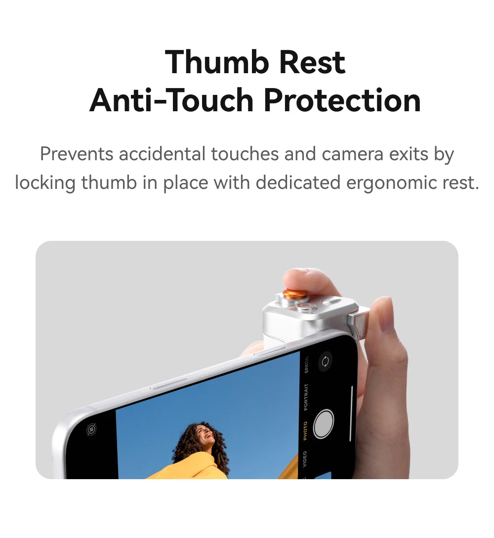 TELESIN Magnetic Phone Camera Shoot Hand Grip 3200Mha Powerbank Wireless Charging Phone Holder Shooting Aid for Iphone Andriod