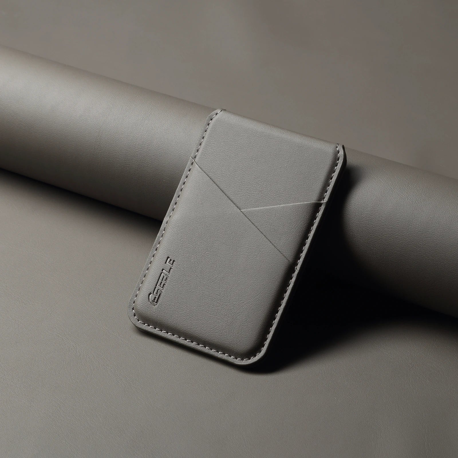 Luxury Leather Cellphone Magsafe Magnetic Card Holder For IPhone 12 13 14 15 16 17 Pro Max Plus RFID Anti-Skimming Bank ID Card