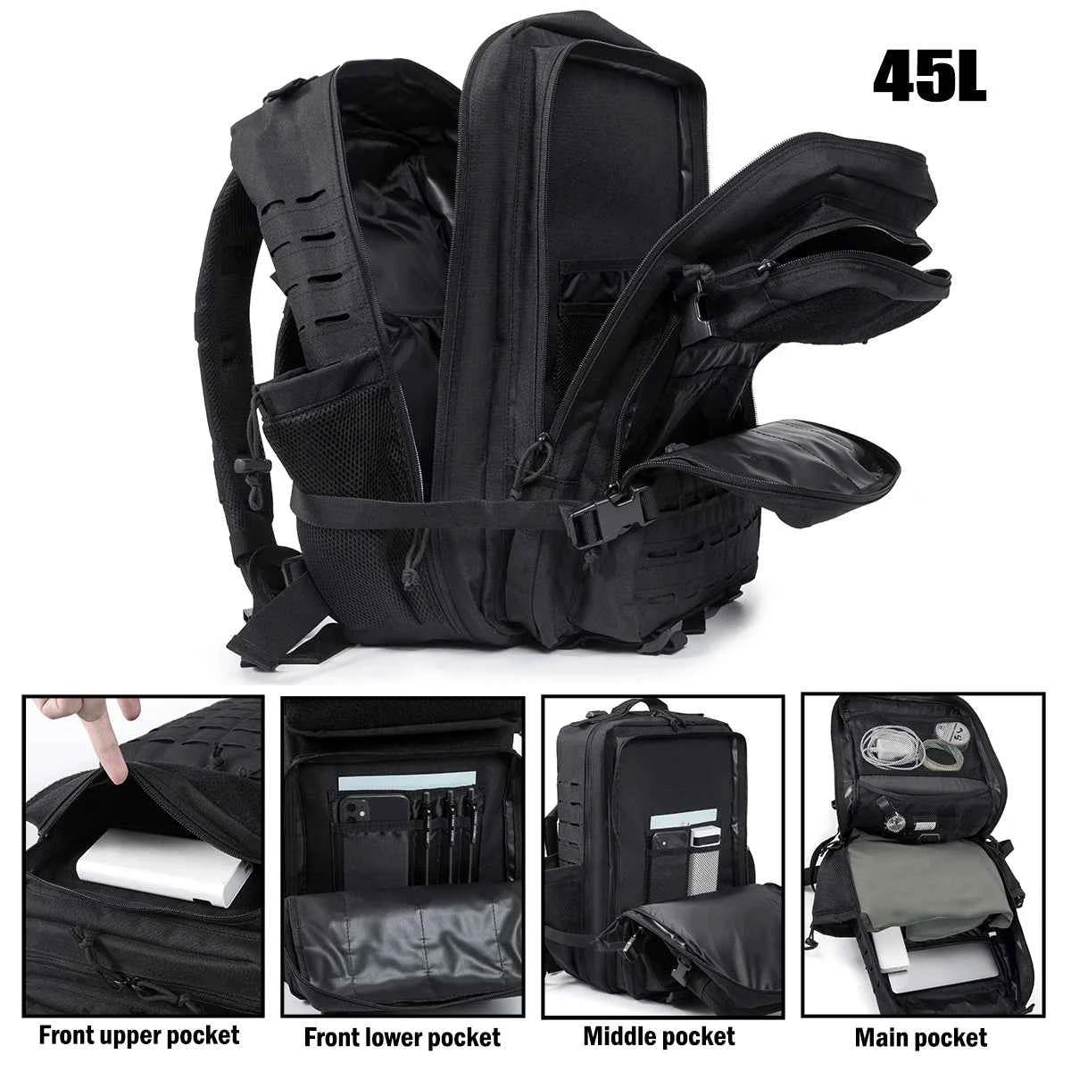 25L/45L trekking backpack, suitable for travel, sports and daily use. Applicable to camping, outdoor sports and daily activities